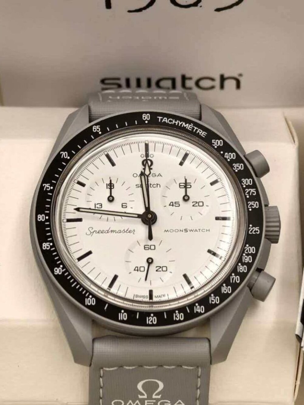 New OMEGA Swatch MoonSwatch Mission To 1965 Watch With Box